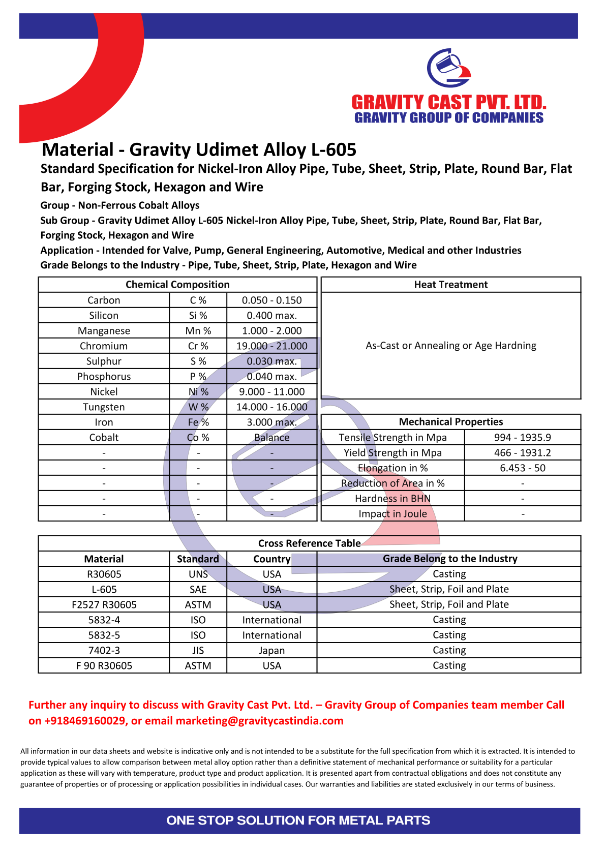 Gravity Udimet Alloy L-605.pdf